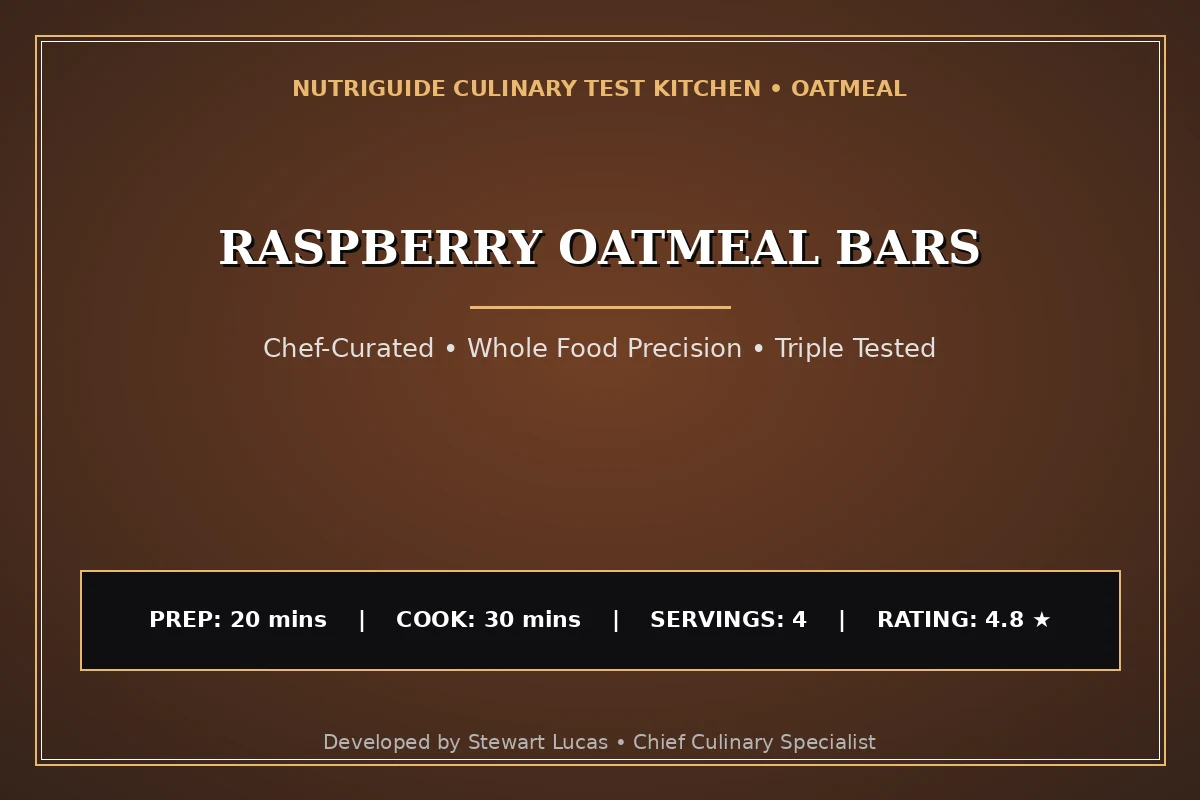 Raspberry Oatmeal Bars