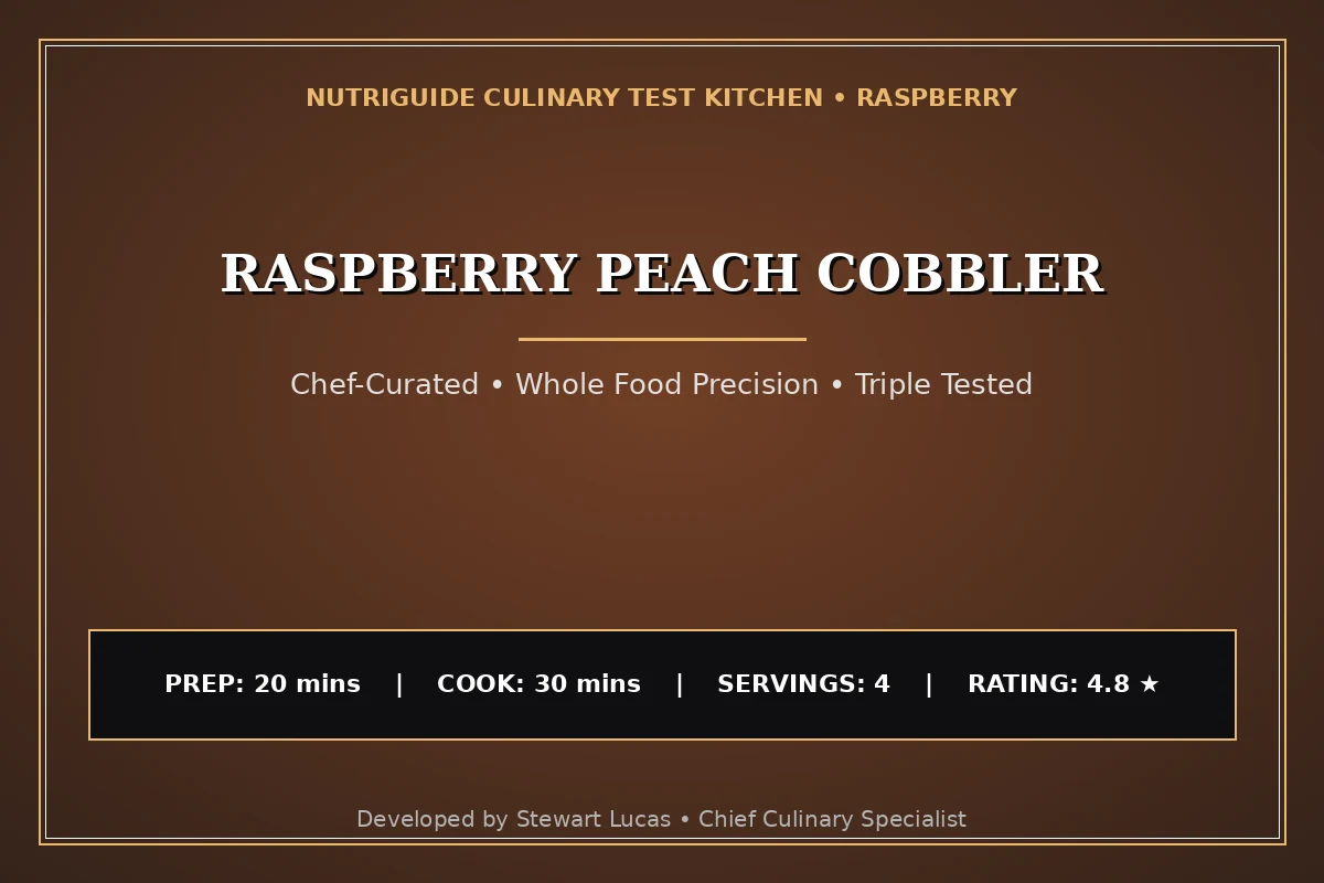 Raspberry Peach Cobbler