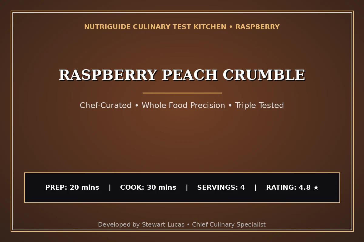 Raspberry Peach Crumble