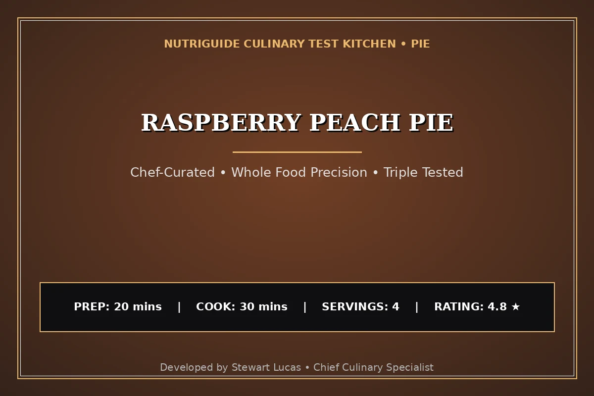 Raspberry Peach Pie