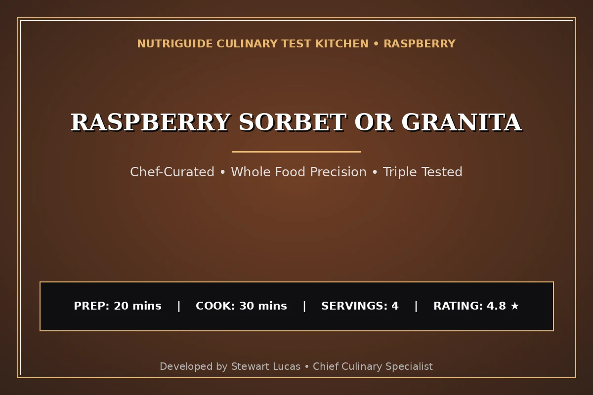 Raspberry Sorbet Or Granita