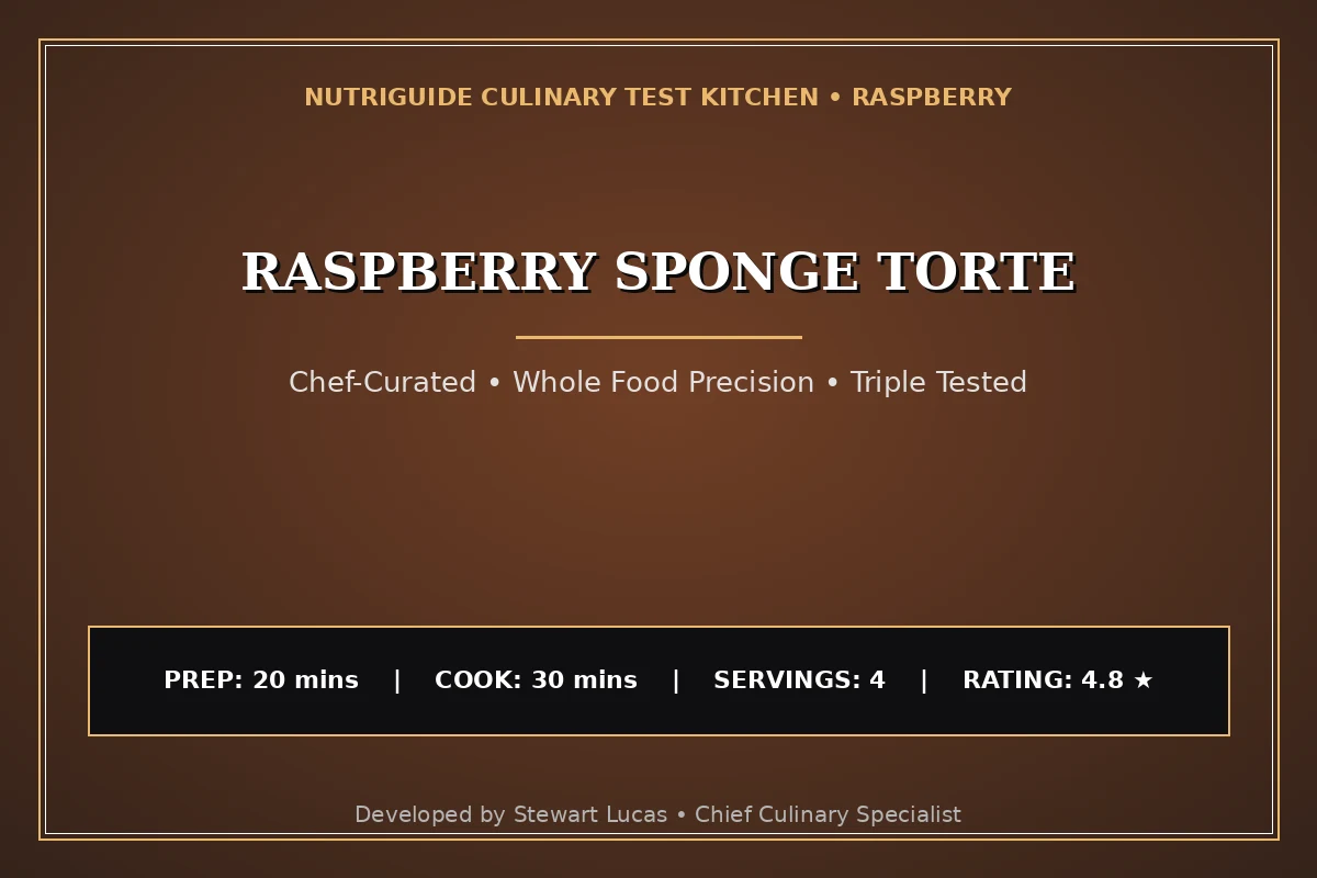 Raspberry Sponge Torte
