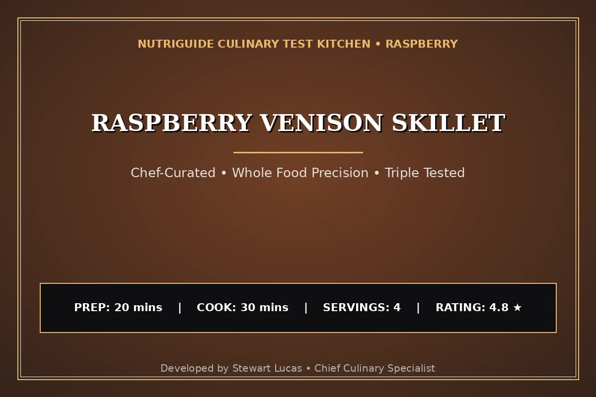 Raspberry Venison Skillet