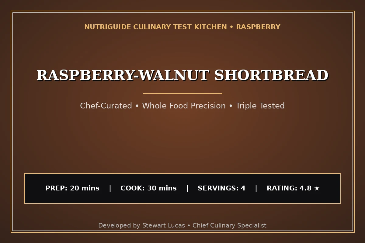 Raspberry-Walnut Shortbread