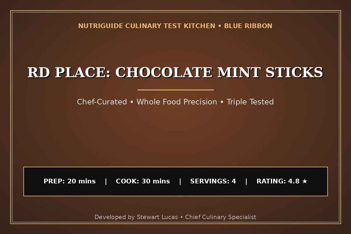 Rd Place: Chocolate Mint Sticks