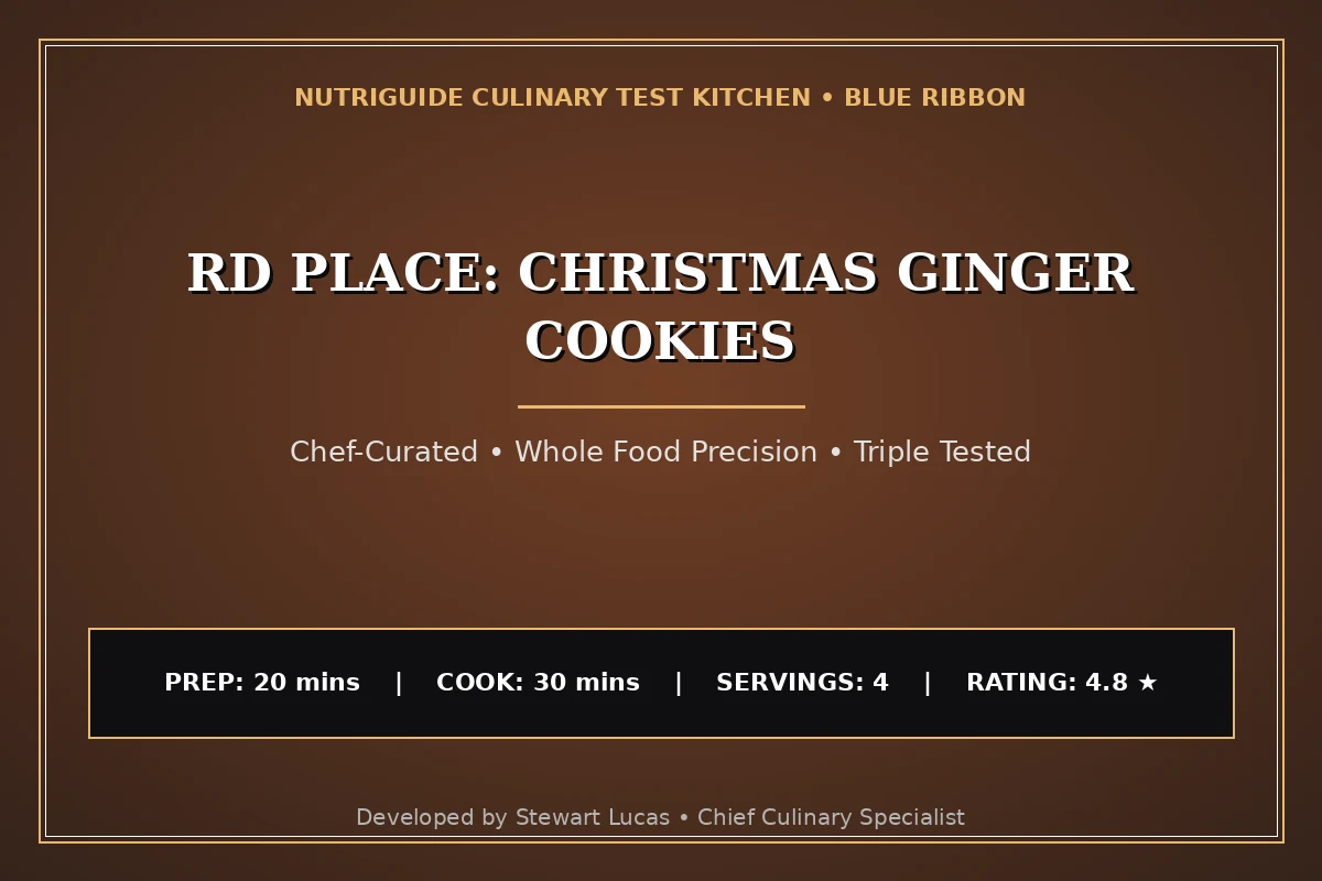 Rd Place: Christmas Ginger Cookies