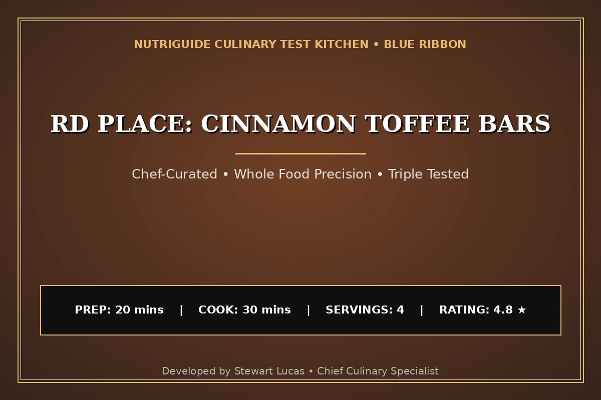 Rd Place: Cinnamon Toffee Bars