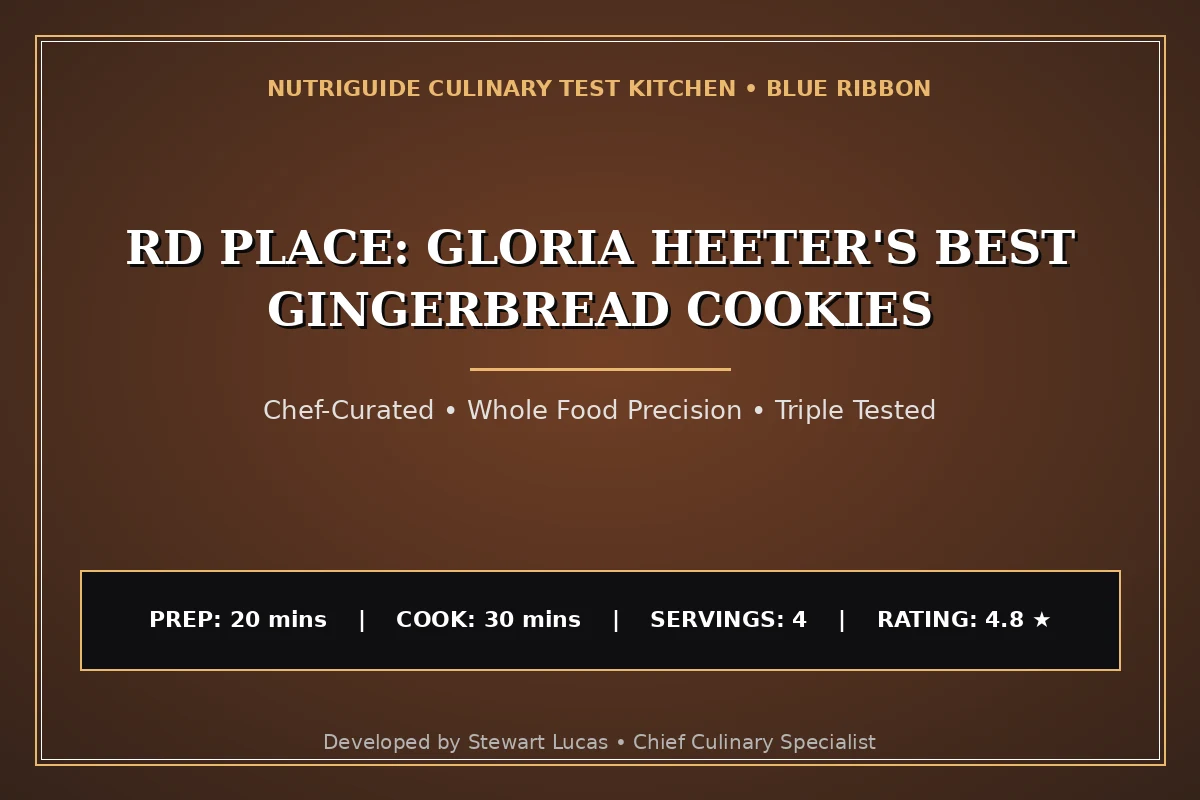 Rd Place: Gloria Heeter'S Best Gingerbread Cookies