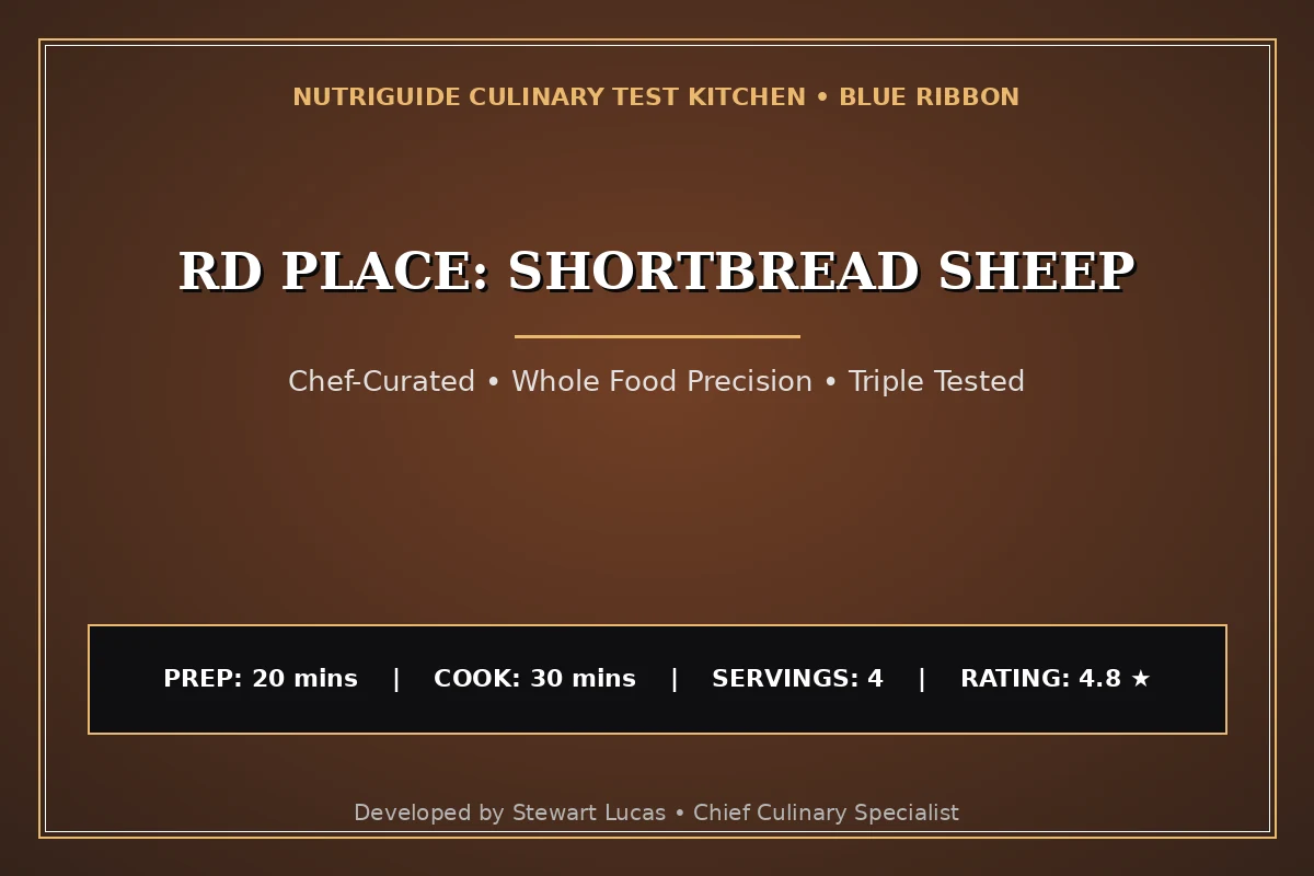 Rd Place: Shortbread Sheep