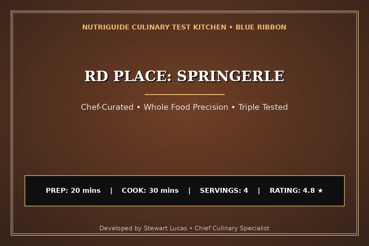 Rd Place: Springerle