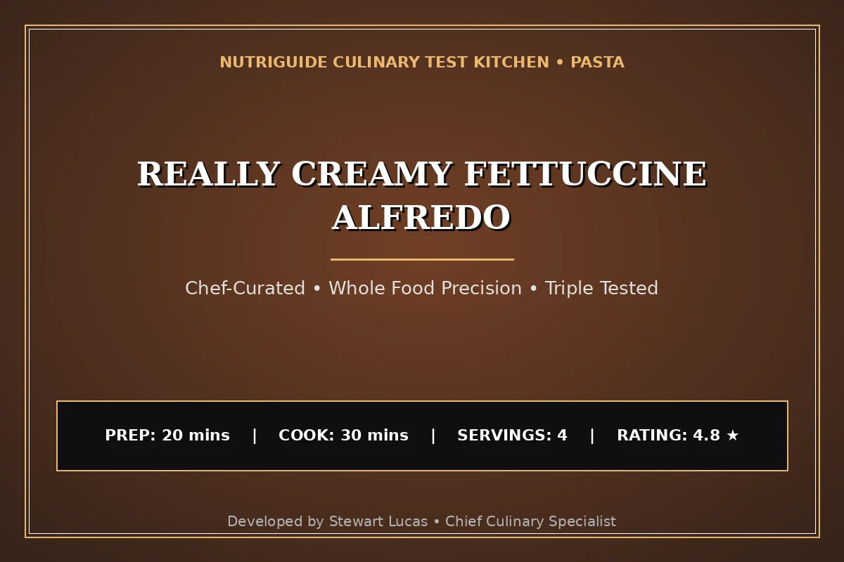 Really Creamy Fettuccine Alfredo