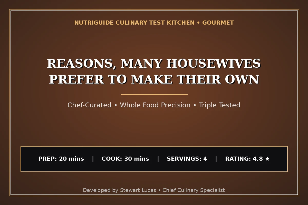 Reasons, Many Housewives Prefer To Make Their Own