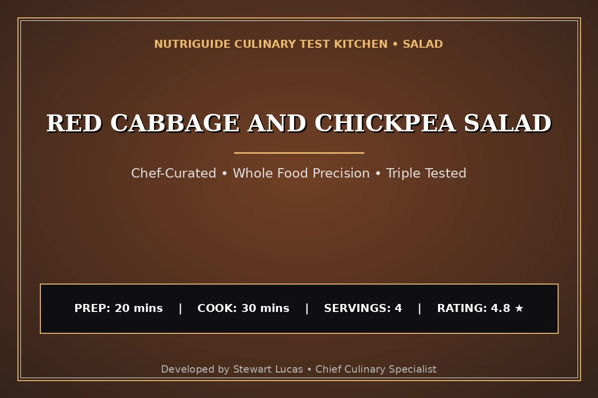 Red Cabbage And Chickpea Salad