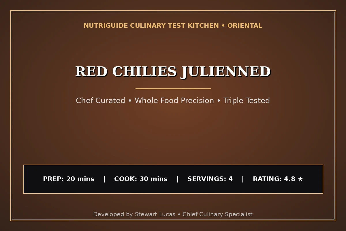 Red Chilies Julienned