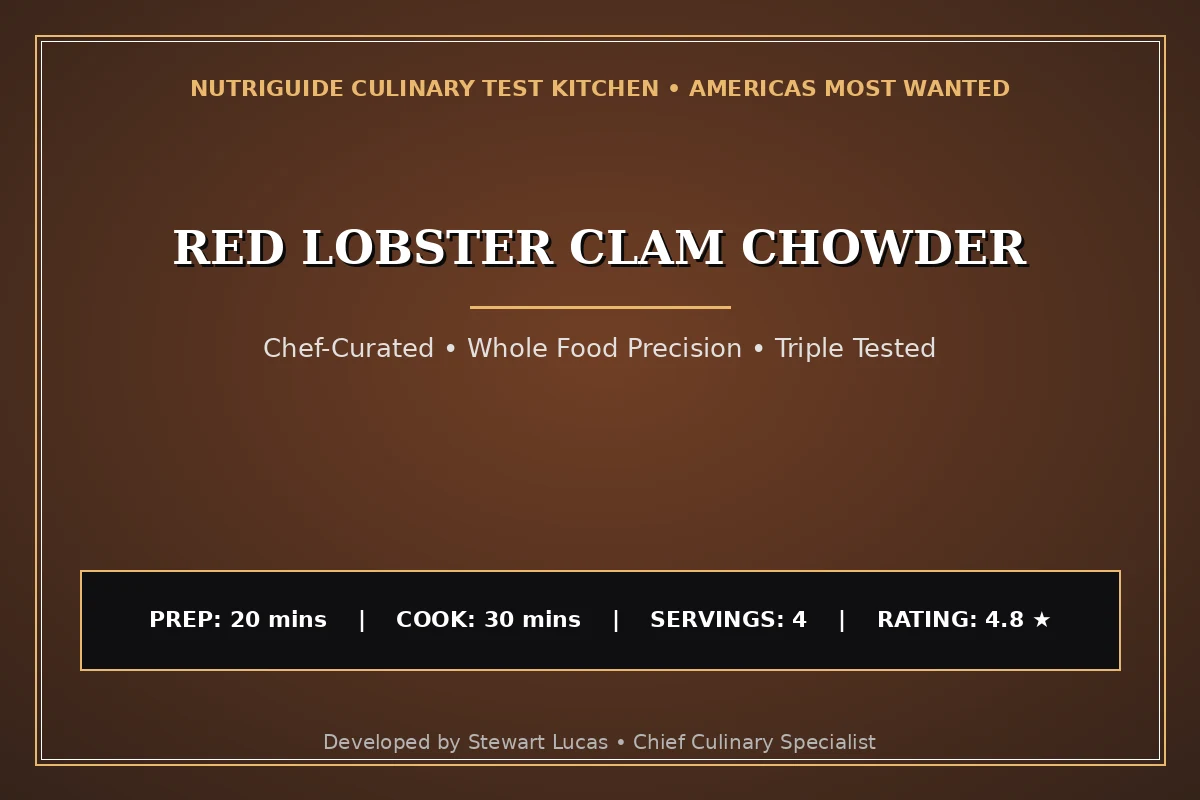Red Lobster Clam Chowder