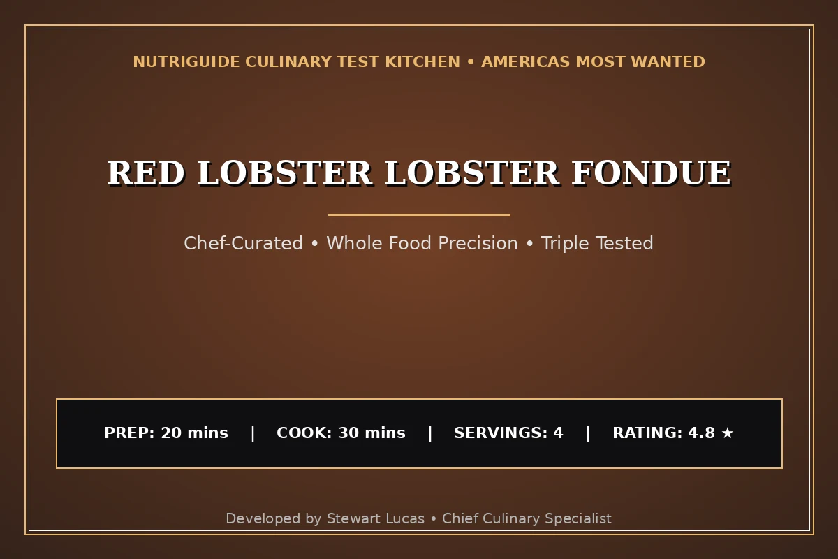 Red Lobster Lobster Fondue