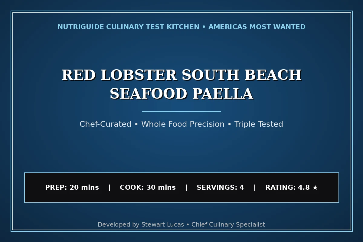 Red Lobster South Beach Seafood Paella