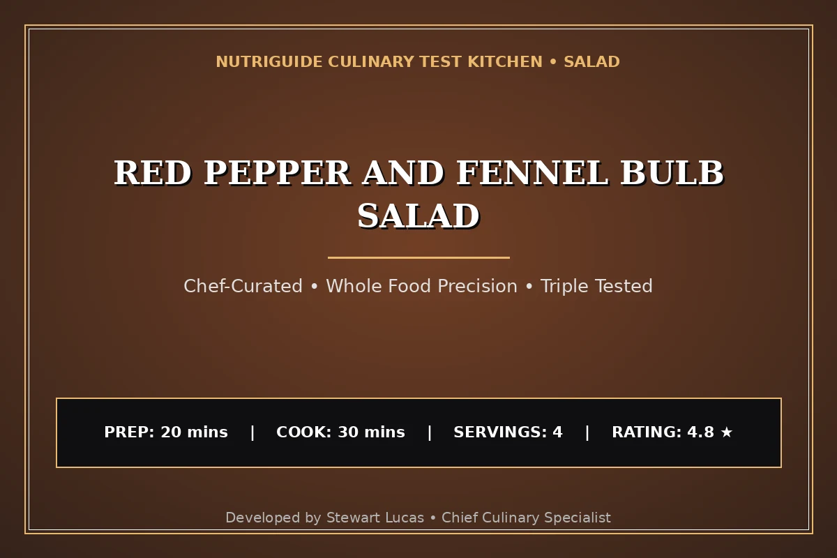 Red Pepper And Fennel Bulb Salad
