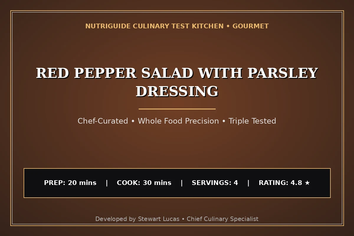 Red Pepper Salad With Parsley Dressing