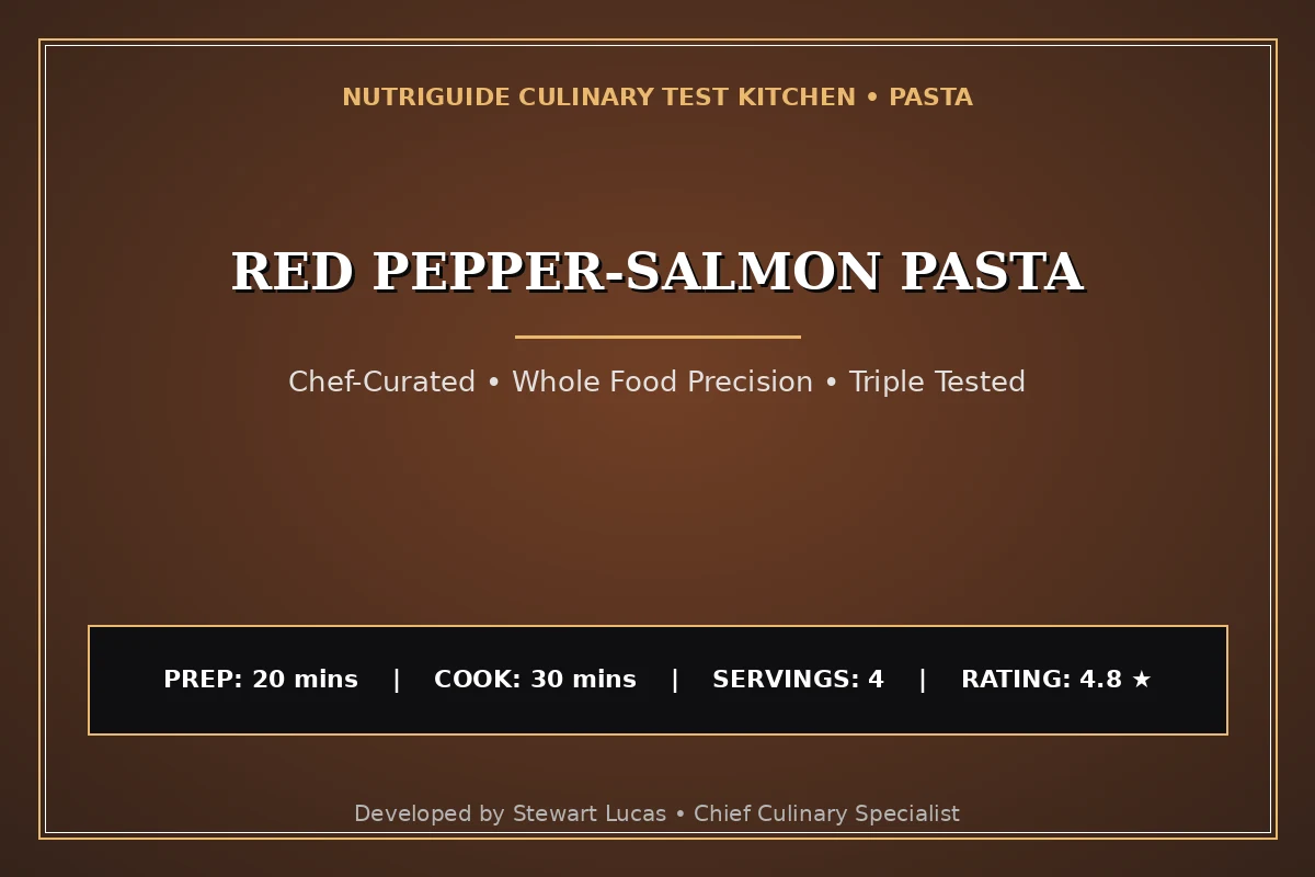Red Pepper-Salmon Pasta