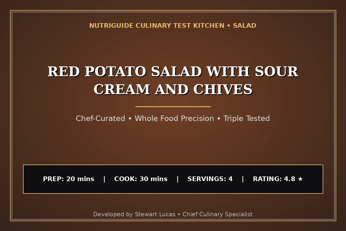 Red Potato Salad With Sour Cream And Chives