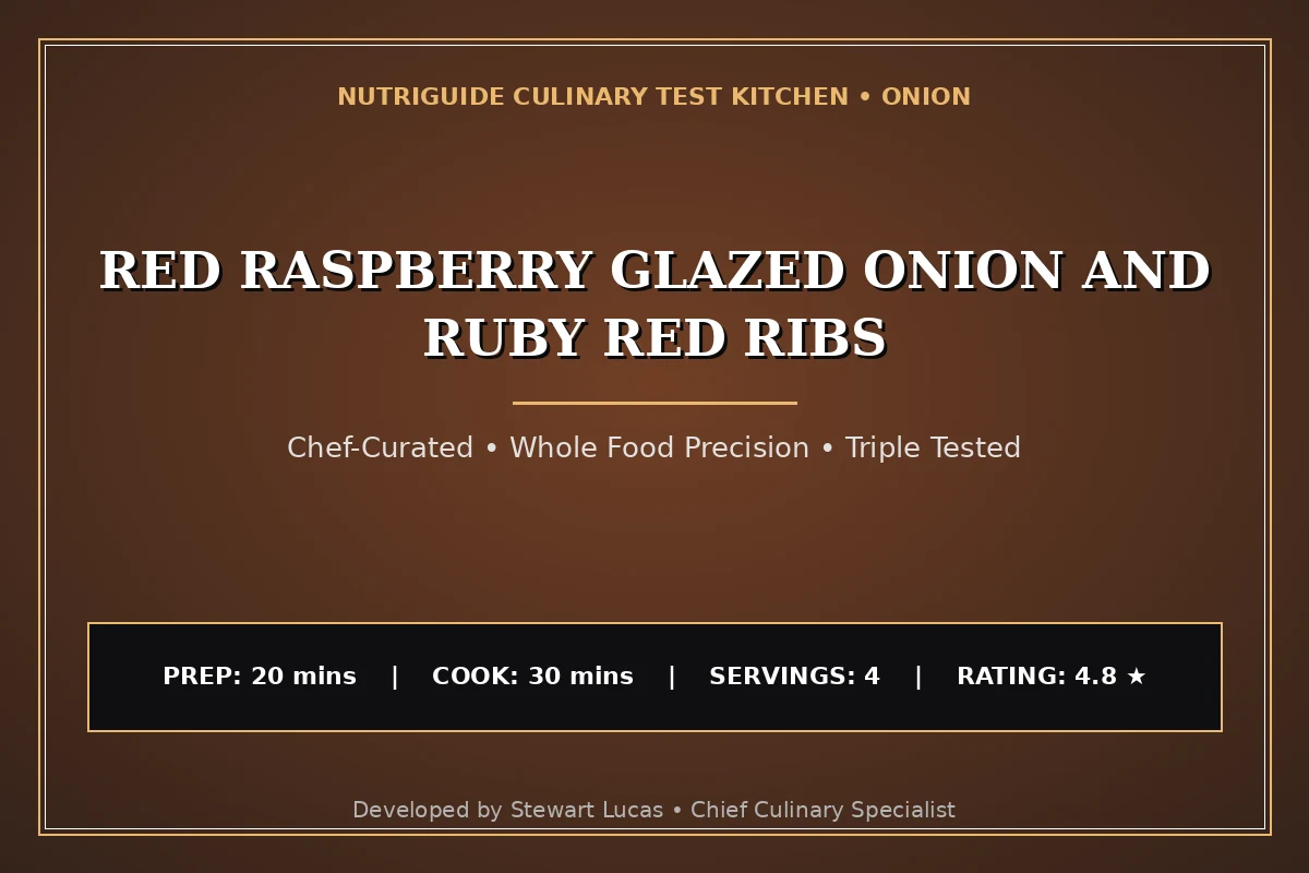 Red Raspberry Glazed Onion And Ruby Red Ribs