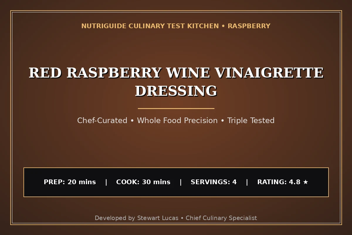 Red Raspberry Wine Vinaigrette Dressing