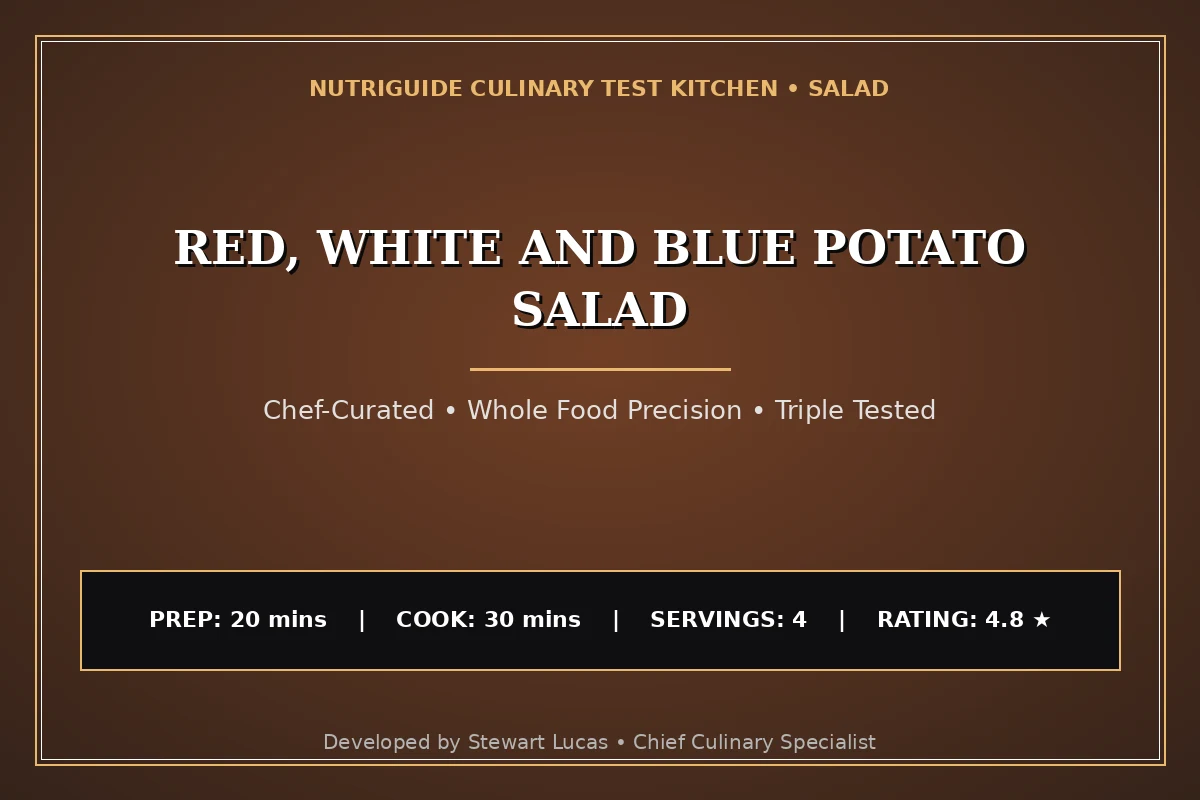 Red, White And Blue Potato Salad