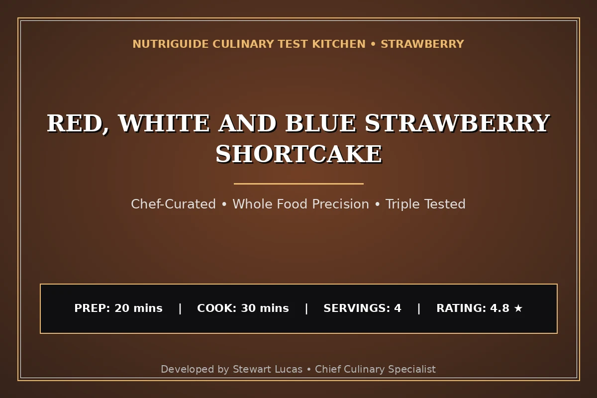 Red, White And Blue Strawberry Shortcake