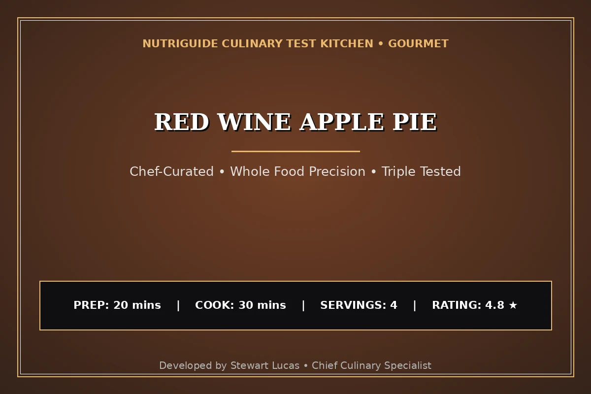 Red Wine Apple Pie
