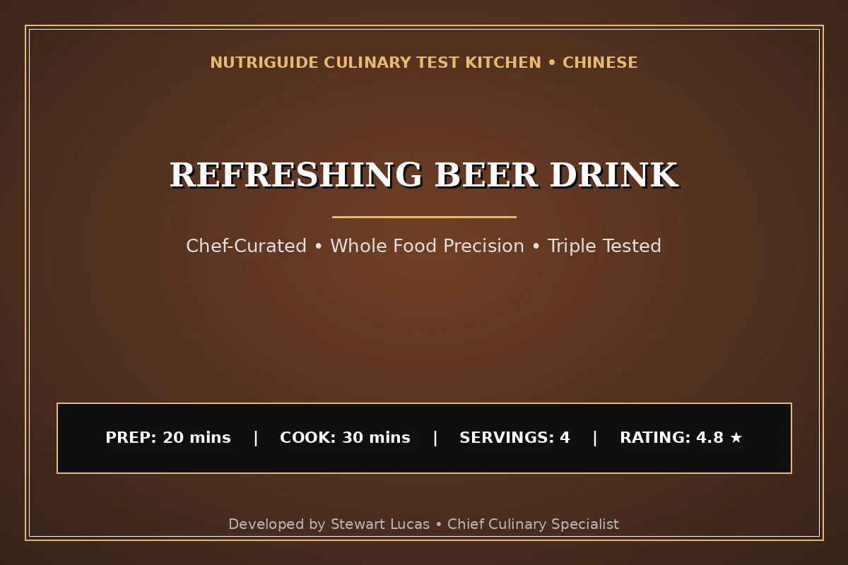 Refreshing Beer Drink