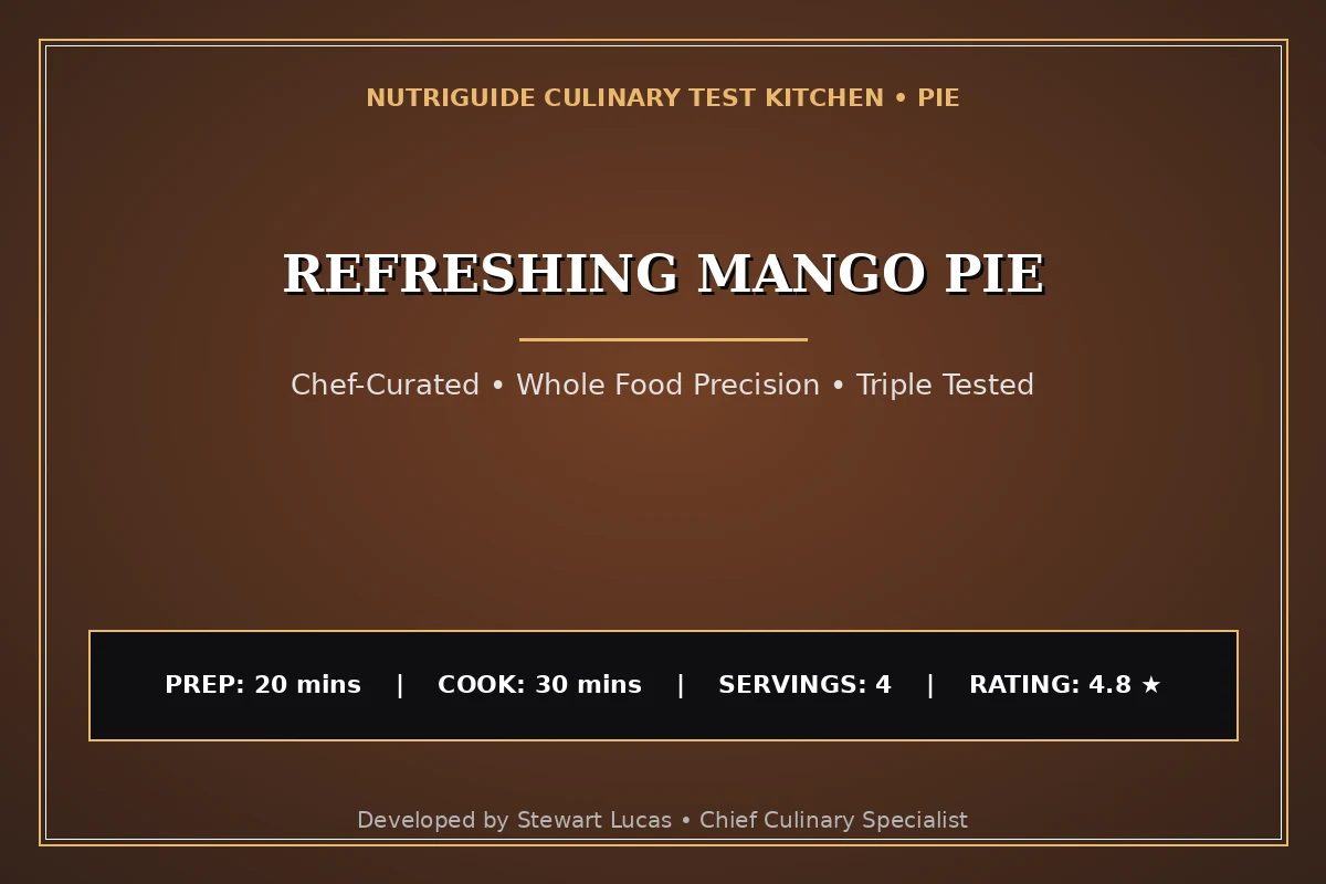 Refreshing Mango Pie