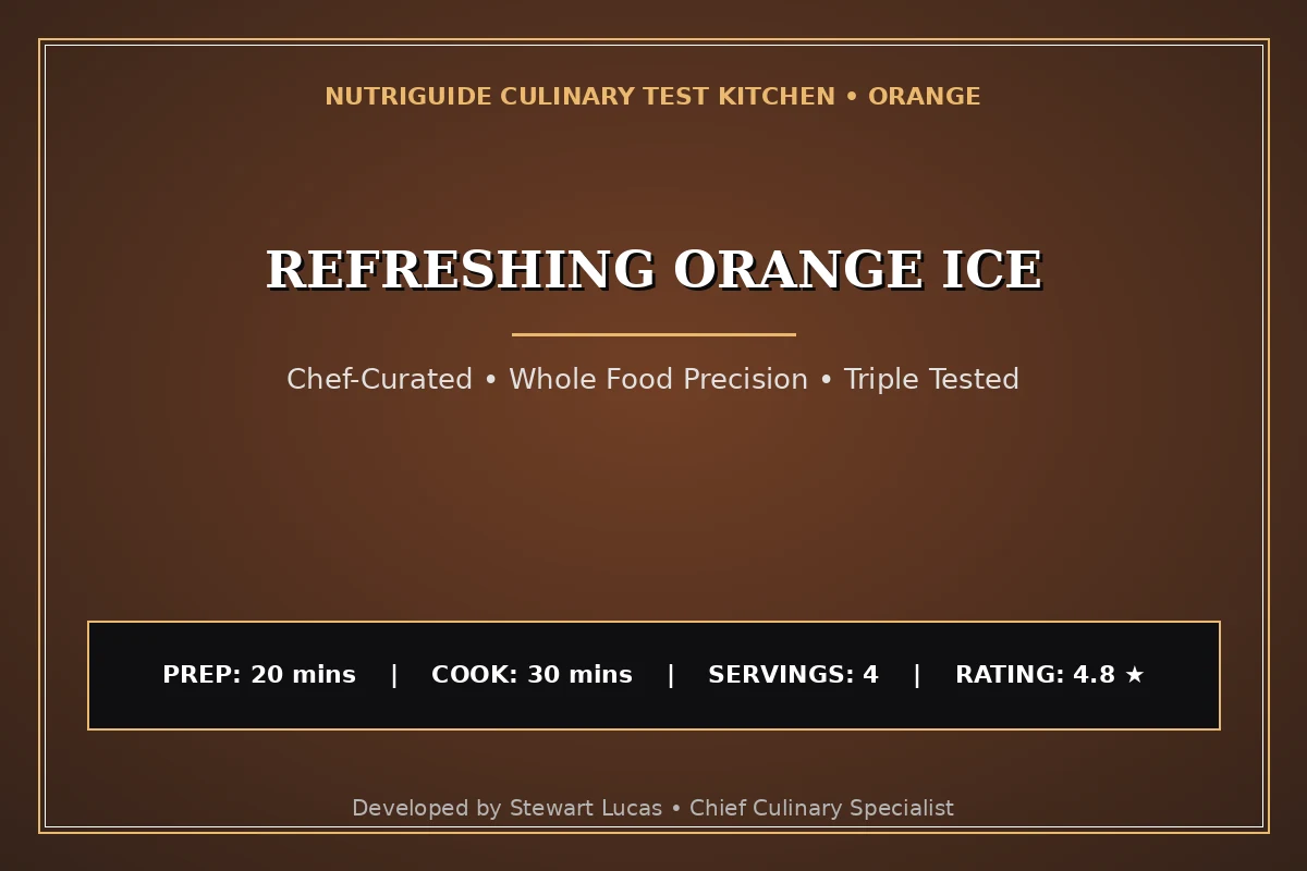 Refreshing Orange Ice