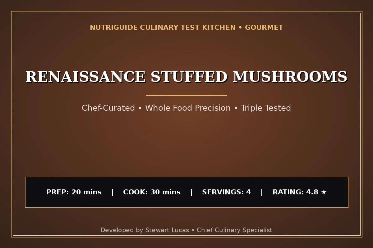 Renaissance Stuffed Mushrooms