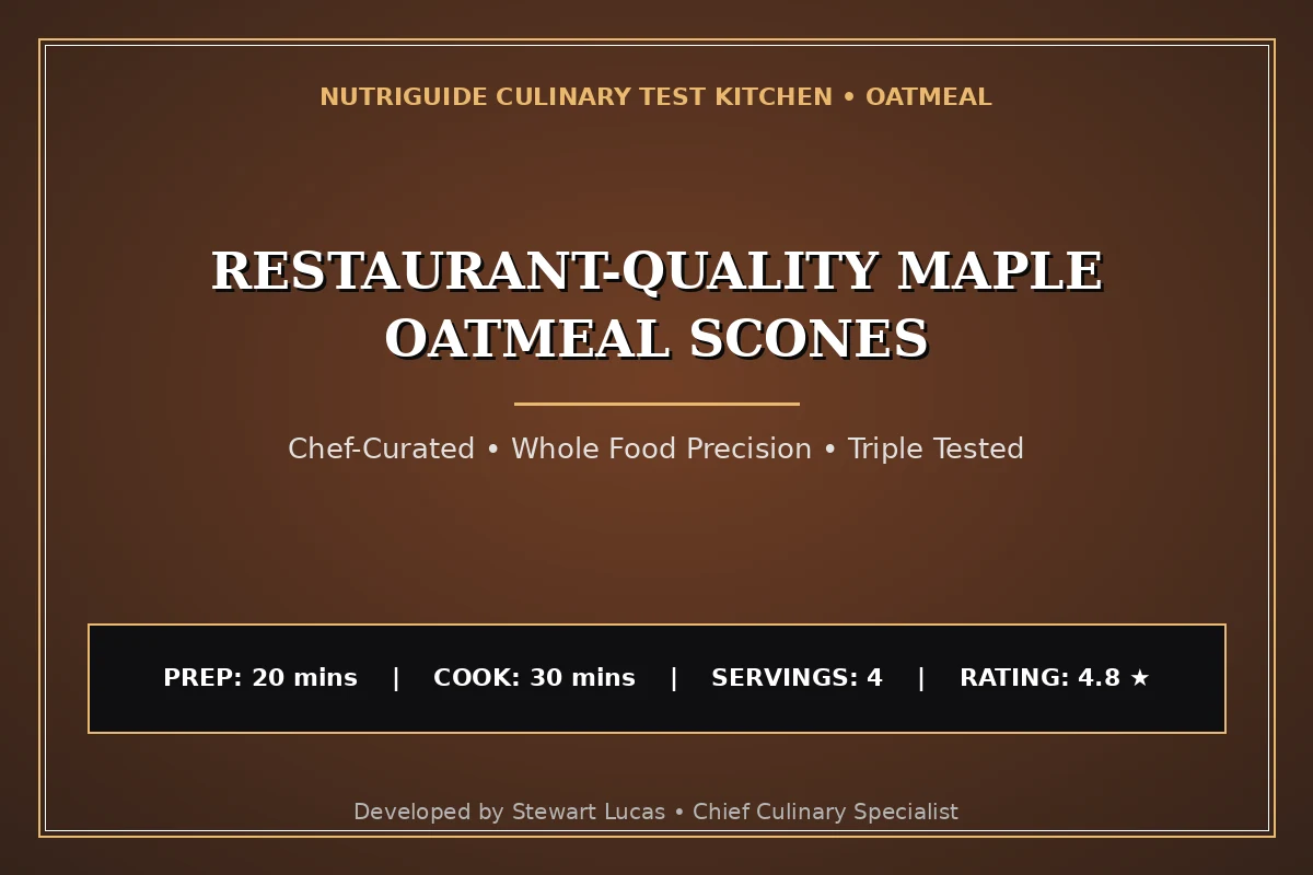 Restaurant-Quality Maple Oatmeal Scones