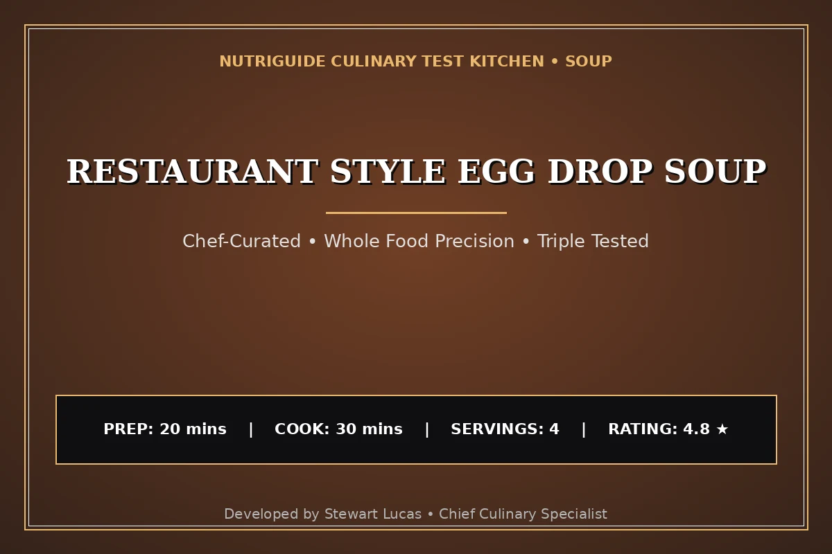 Restaurant Style Egg Drop Soup