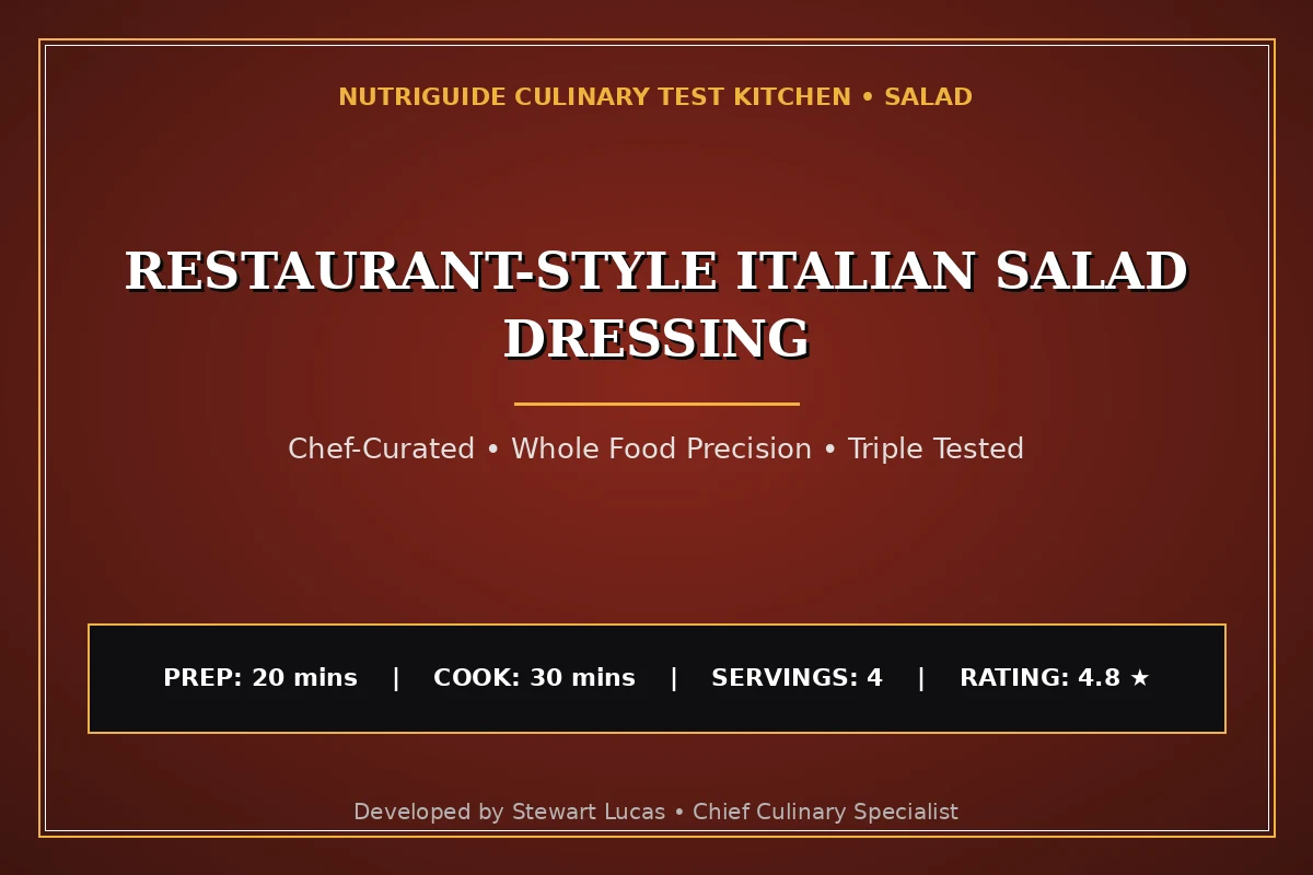 Restaurant-Style Italian Salad Dressing