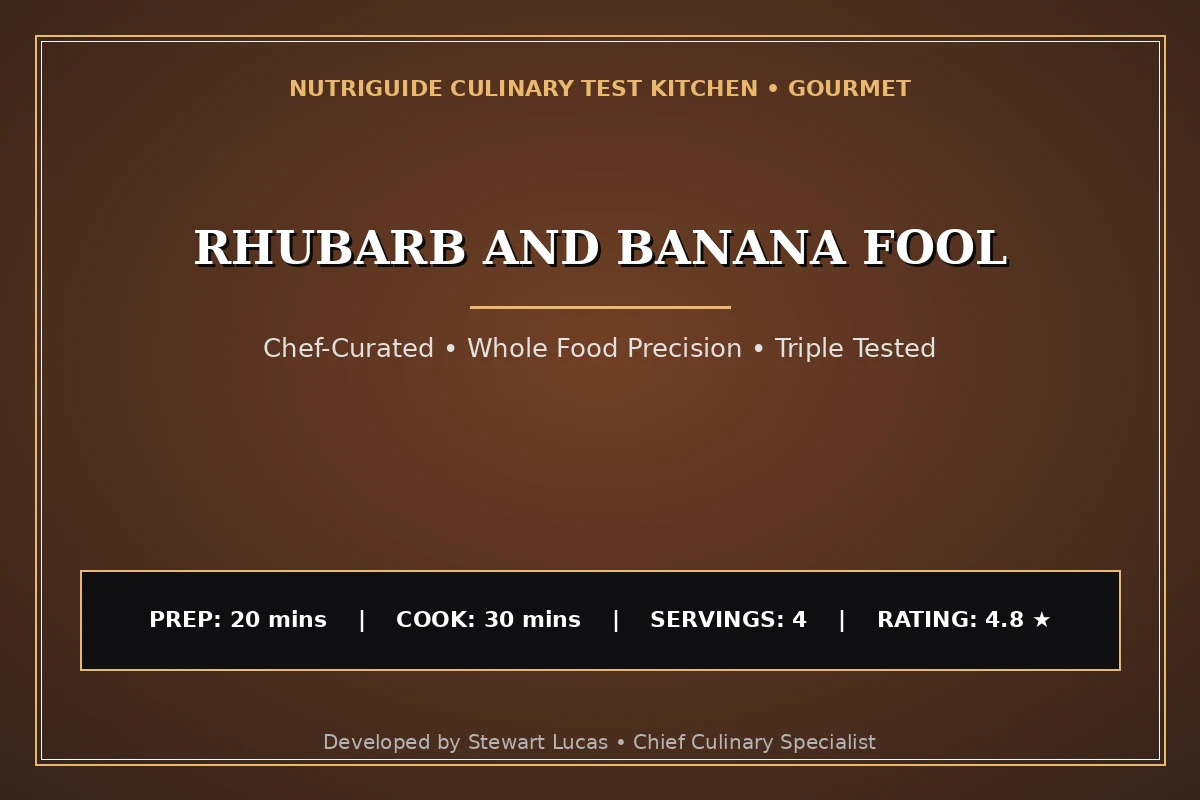 Rhubarb And Banana Fool