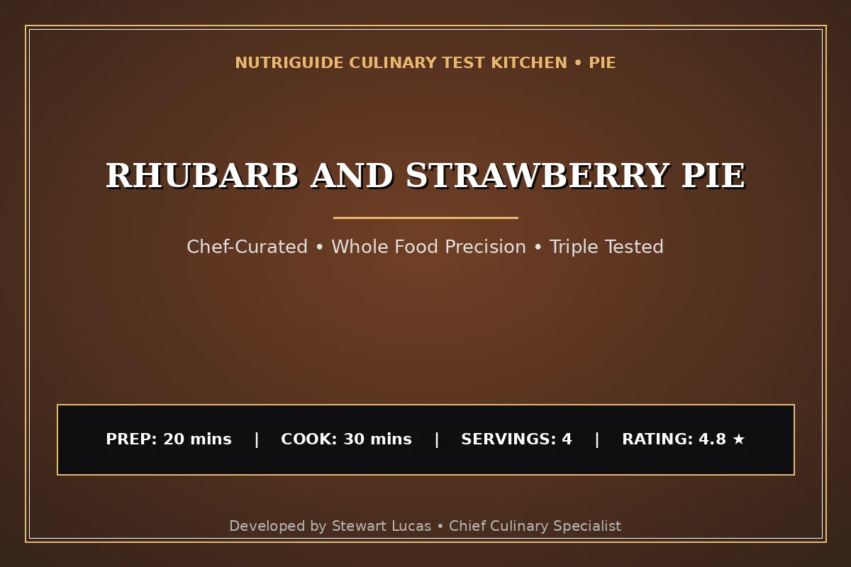 Rhubarb And Strawberry Pie