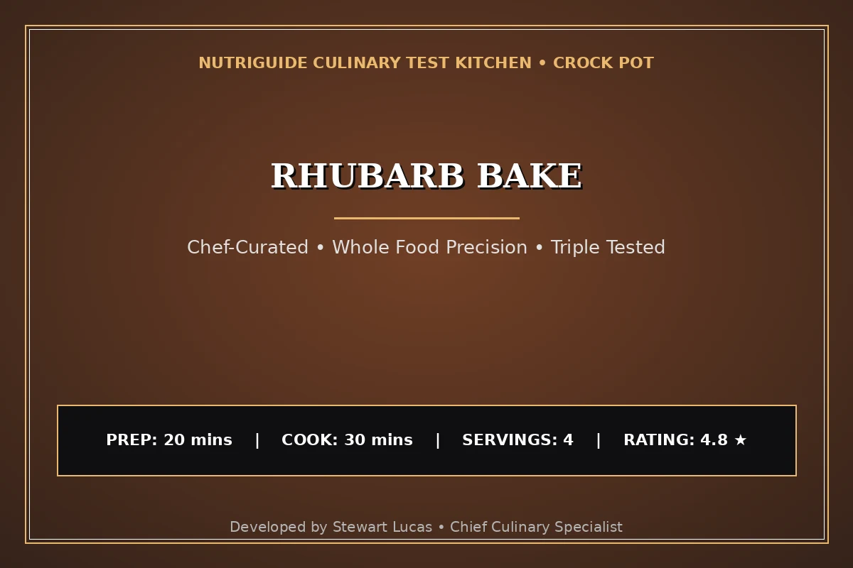 Rhubarb Bake