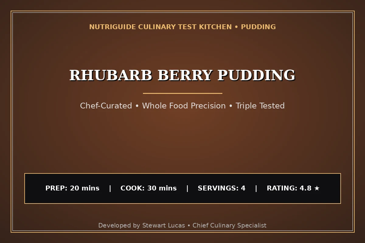 Rhubarb Berry Pudding