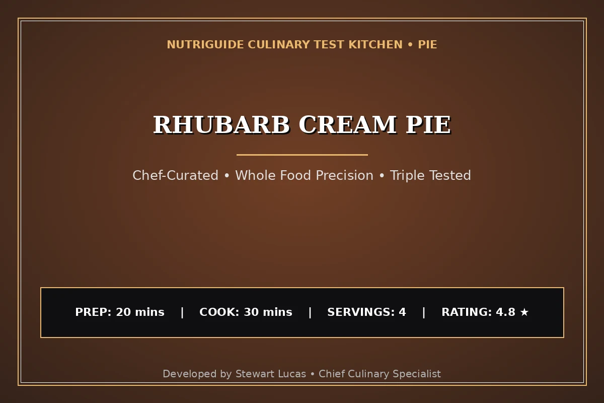 Rhubarb Cream Pie