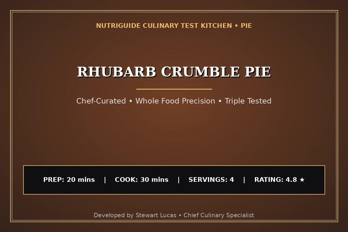 Rhubarb Crumble Pie
