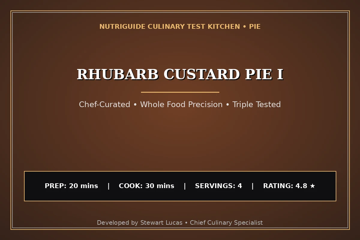 Rhubarb Custard Pie I