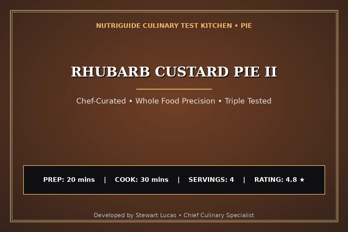 Rhubarb Custard Pie Ii