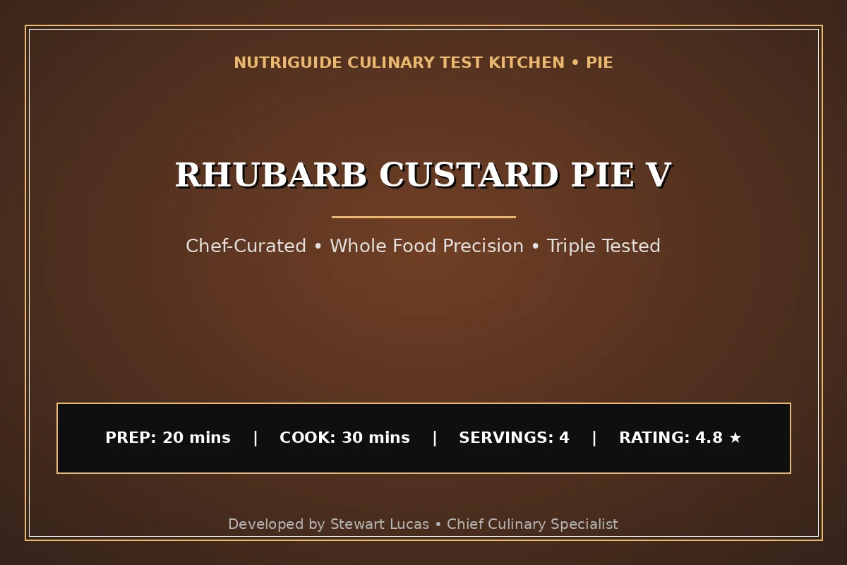 Rhubarb Custard Pie V