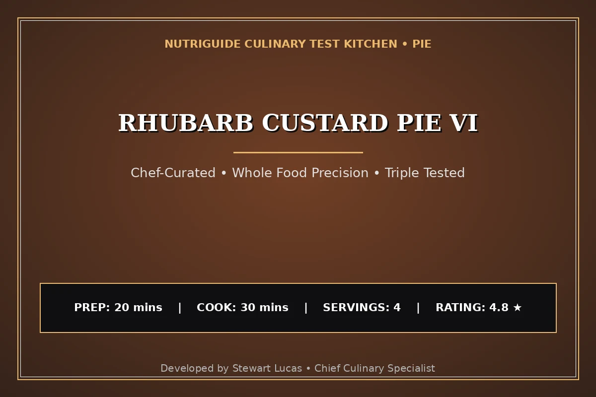 Rhubarb Custard Pie Vi