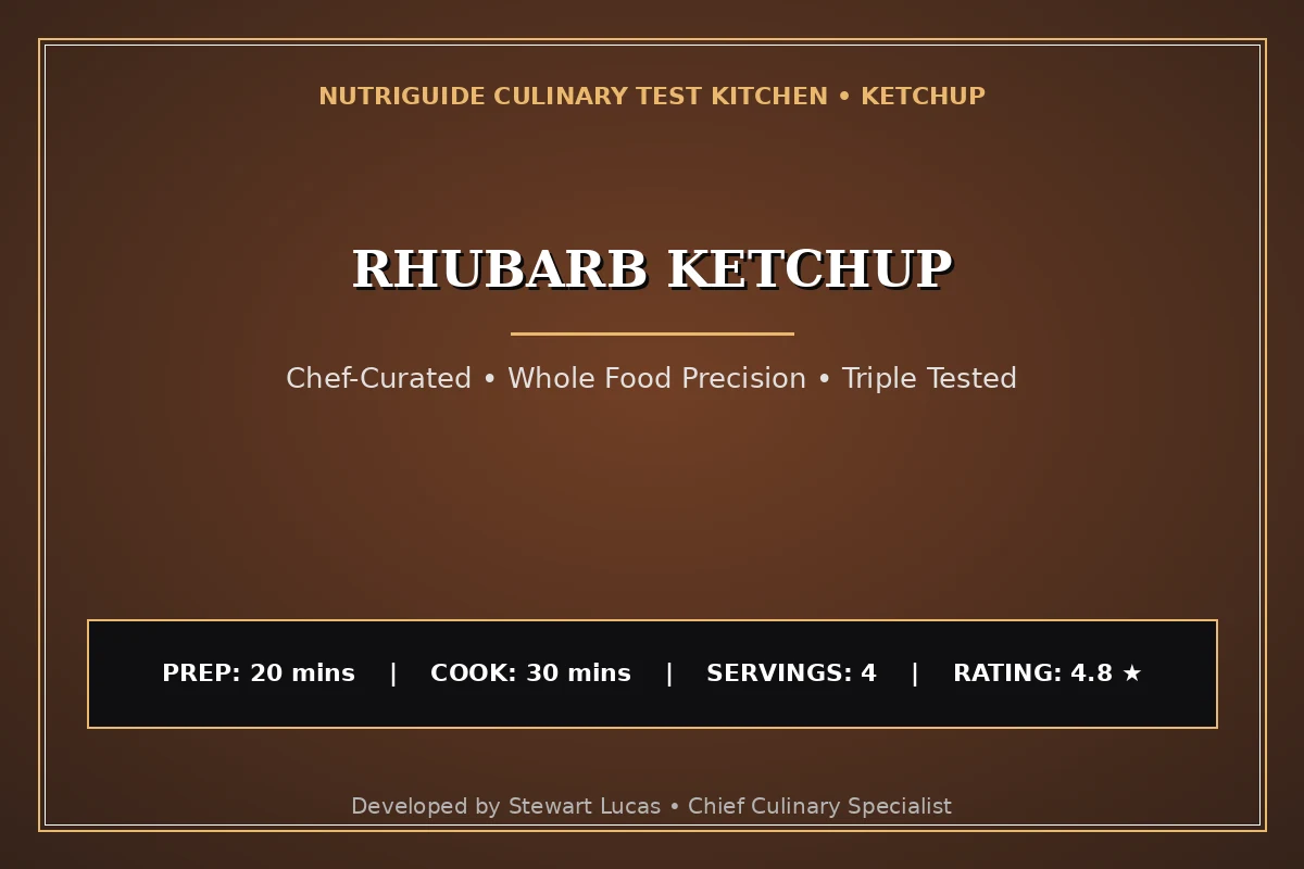 Rhubarb Ketchup