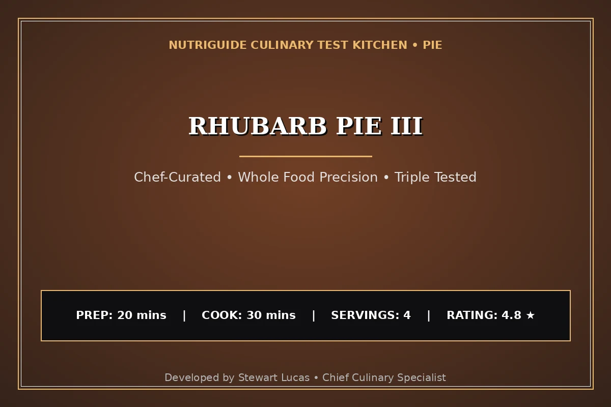 Rhubarb Pie Iii