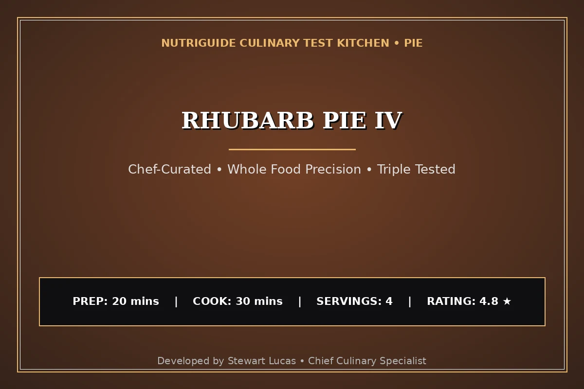 Rhubarb Pie Iv